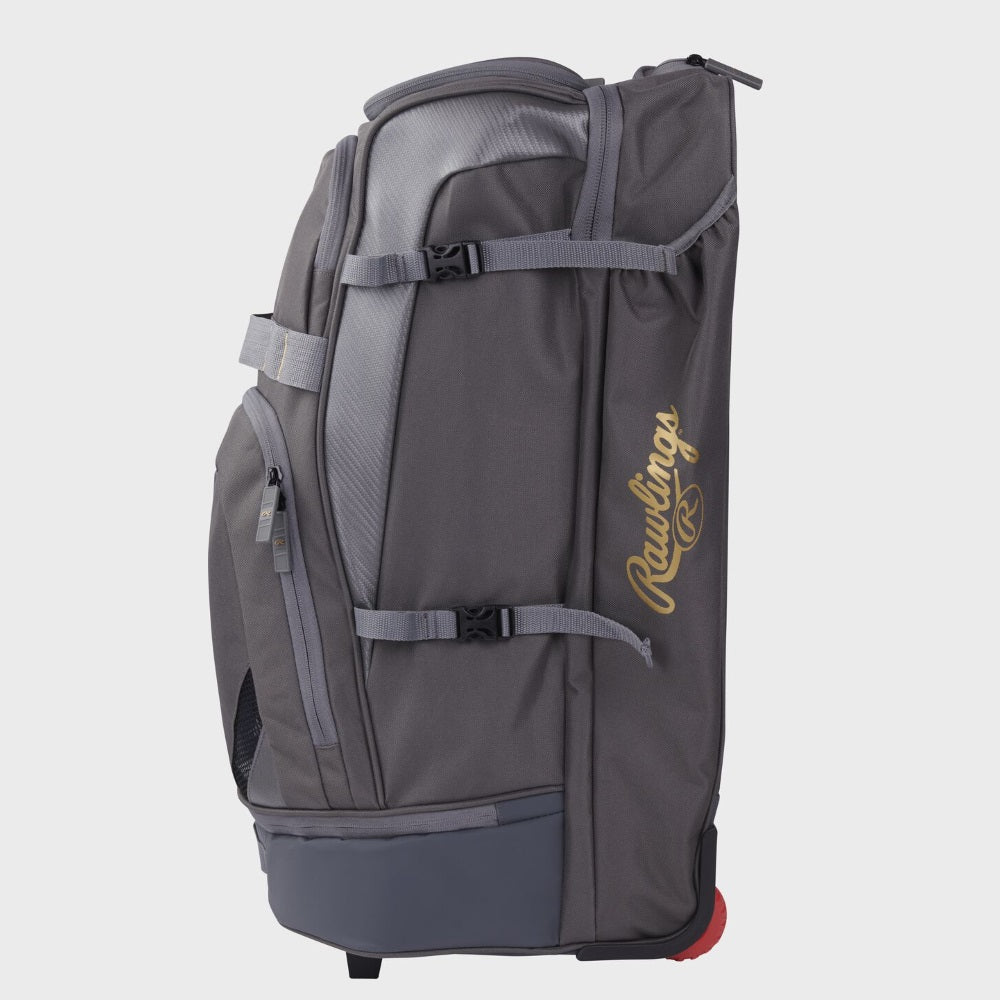 RAWLINGS GOLD COLLECTION WHEELED BAG: GRAPHITE