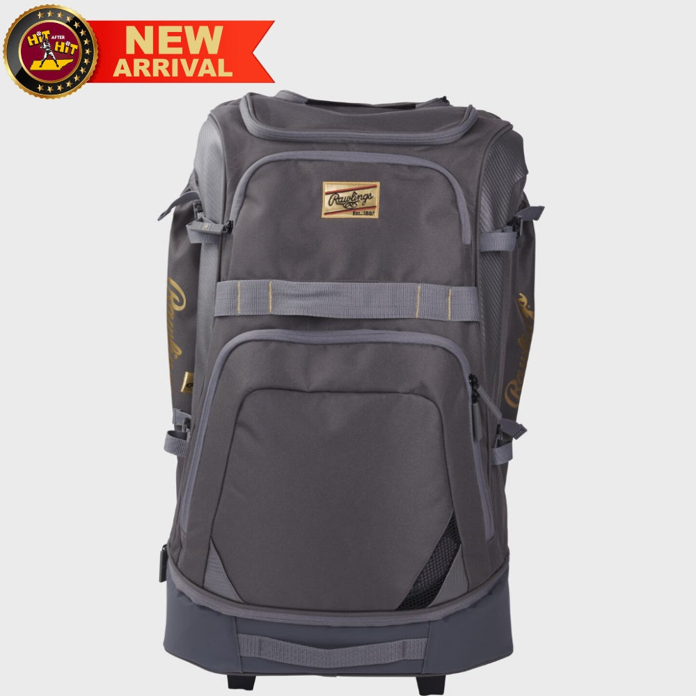 RAWLINGS GOLD COLLECTION WHEELED BAG: GRAPHITE