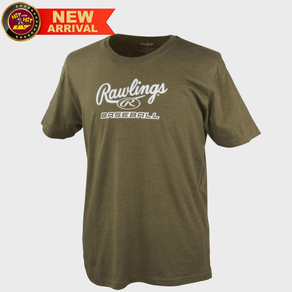 RAWLINGS SCRIPT BASEBALL ADULT T-SHIRT