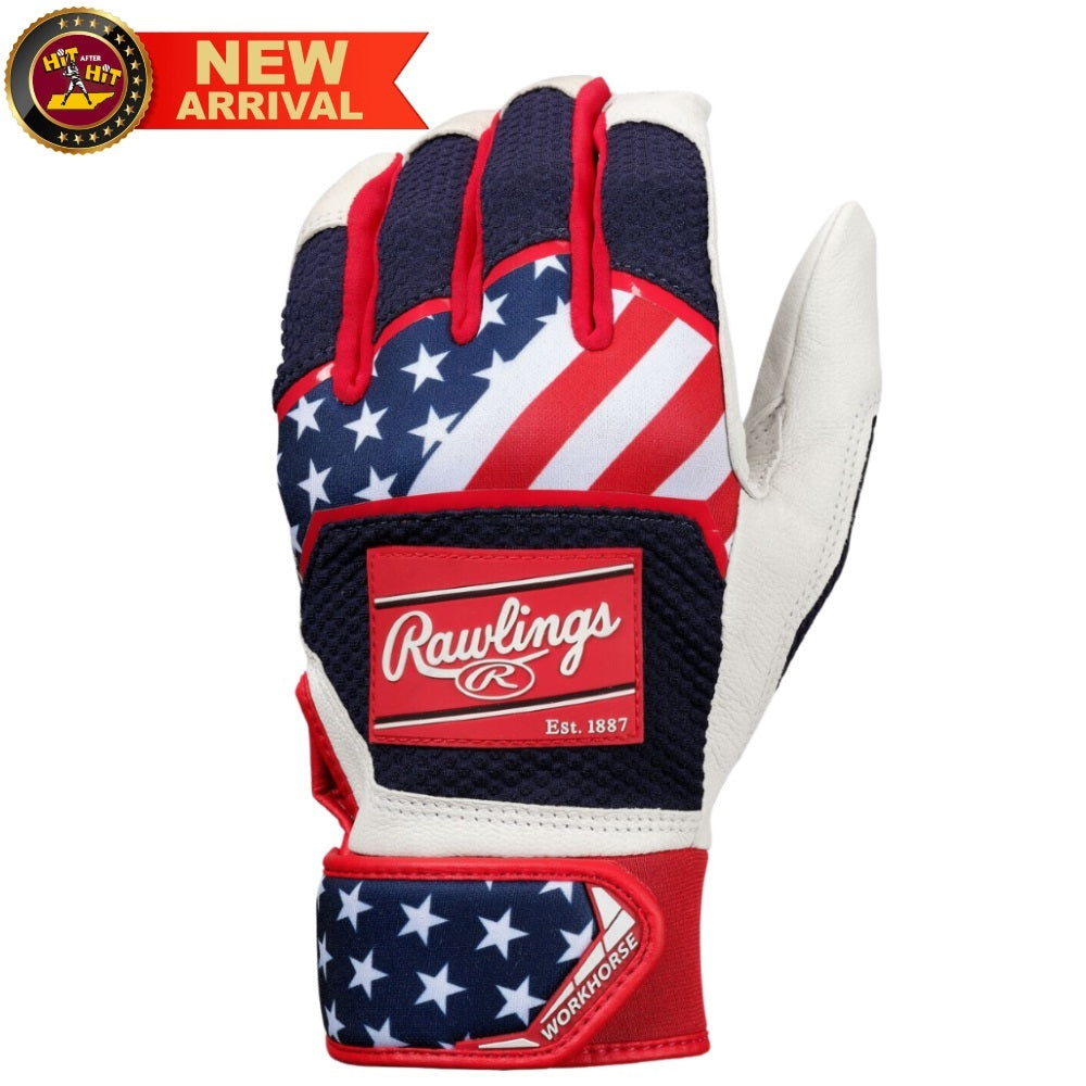 RAWLINGS WORKHORSE BATTING GLOVES: WH22BG-US2-BG