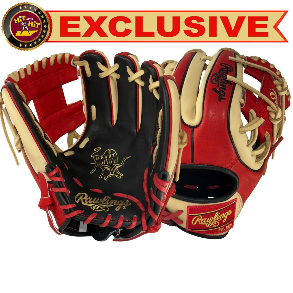 Rawlings Custom Contour Camel/Red/Black PRO312U-2 11.25" Infielders Glove