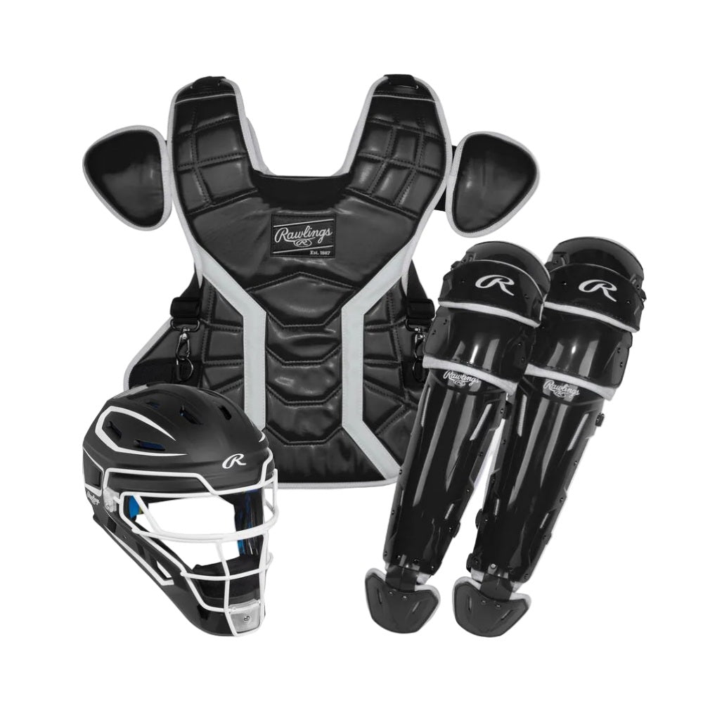 Rawlings Mach Pro Series Catcher's Set: Black/White