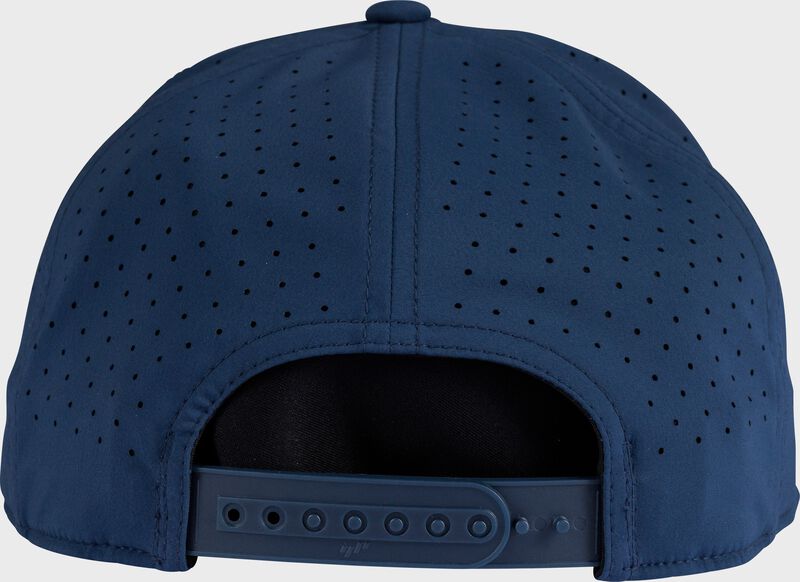 Rawlings Navy Home Plate Performance Flat Bill Snapback Hat