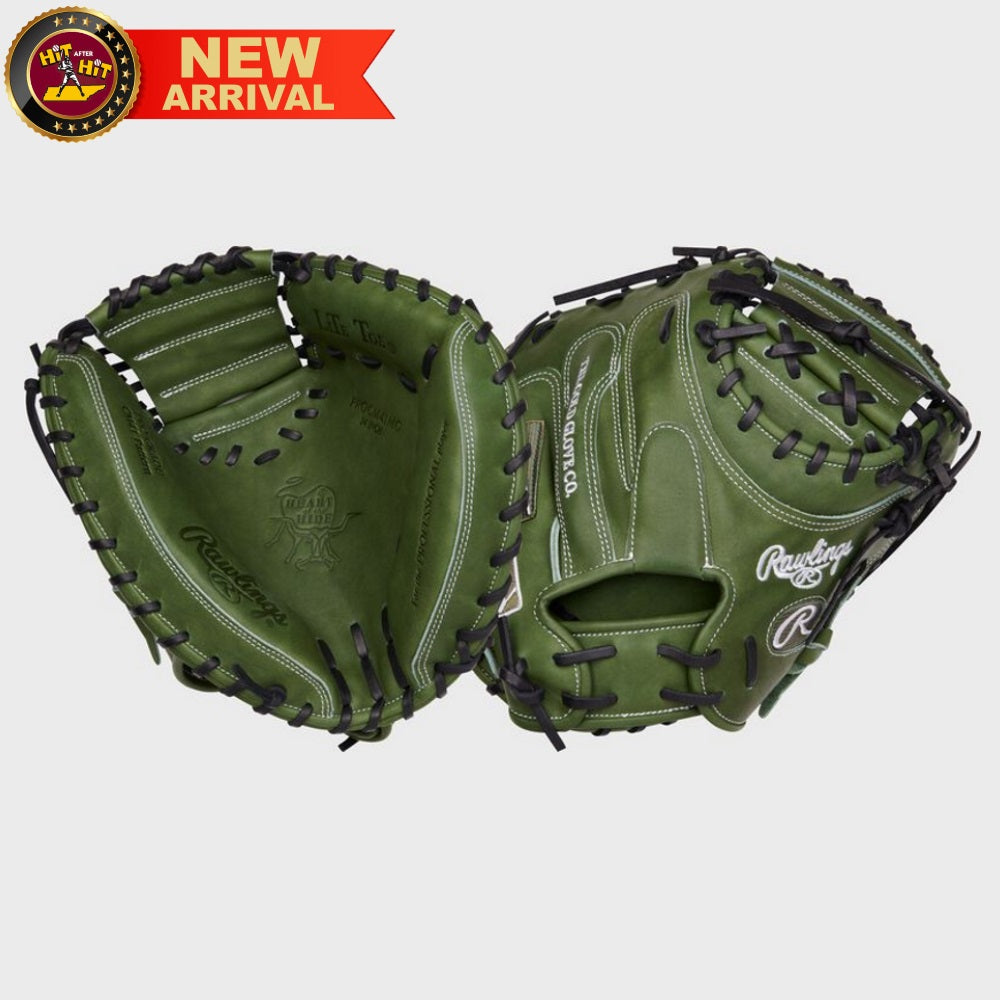 Rawlings Heart of the Hide Military Green 34" Catcher's Mitt- RPROCM41MG - LIMITED EDITION