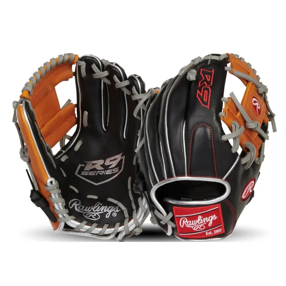 Rawlings R9 ContoUR 11.25" Youth Glove: R91125U-2BT