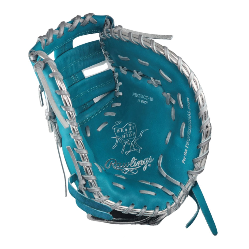 Rawlings Custom Teal HOH 13" First Base Mitt: PRODCTC-10