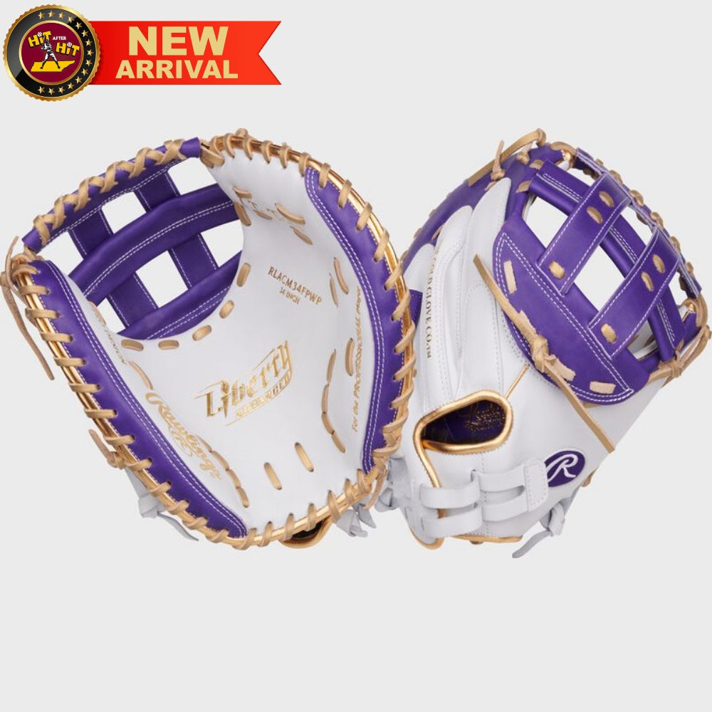 Rawlings 2025 Liberty Advanced Color Series 34" Fastpitch Catcher's Mitt: RLACM34FPWPUG