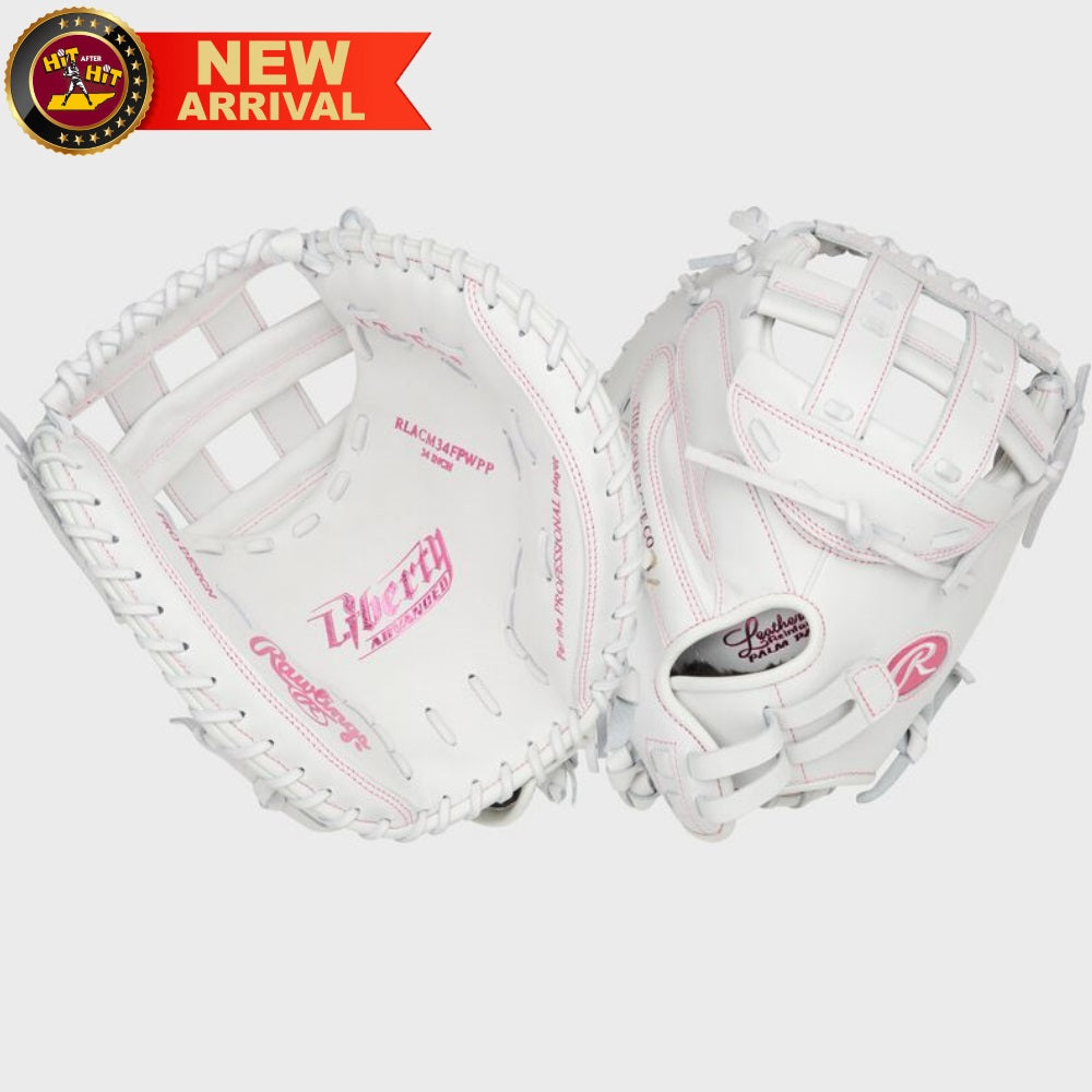 Rawlings 2025 Liberty Advanced Color Series 34" Fastpitch Catcher's Mitt: RLACM34FPWP