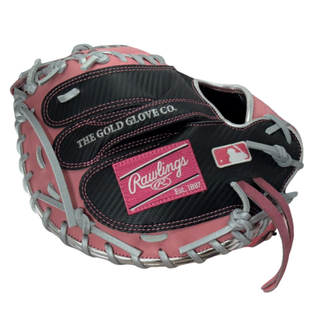 Rawlings Custom 33" Heart of the Hide Pink and Black Catchers Mitt: PROCM33DM-23