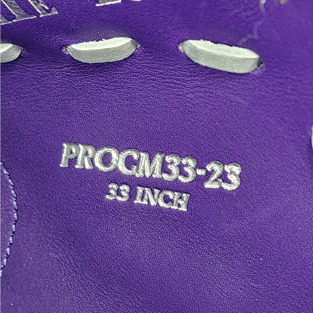 Rawlings Custom 33" PROCM33-23 Heart of the Hide Catchers Mitt: Purple/Black/Silver