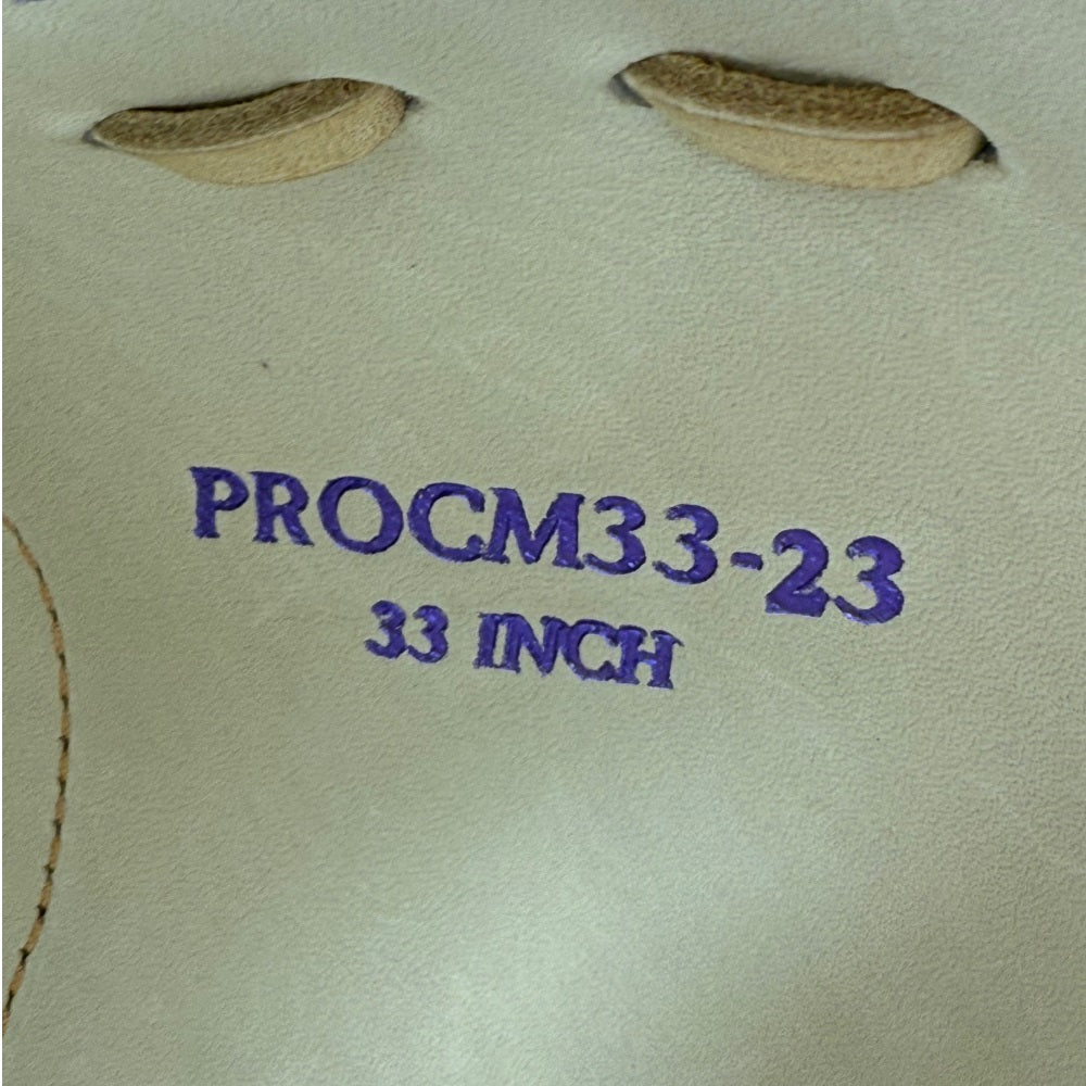 Rawlings Custom 33" PROCM33-23 Heart of the Hide Catchers Mitt: Purple/Camel