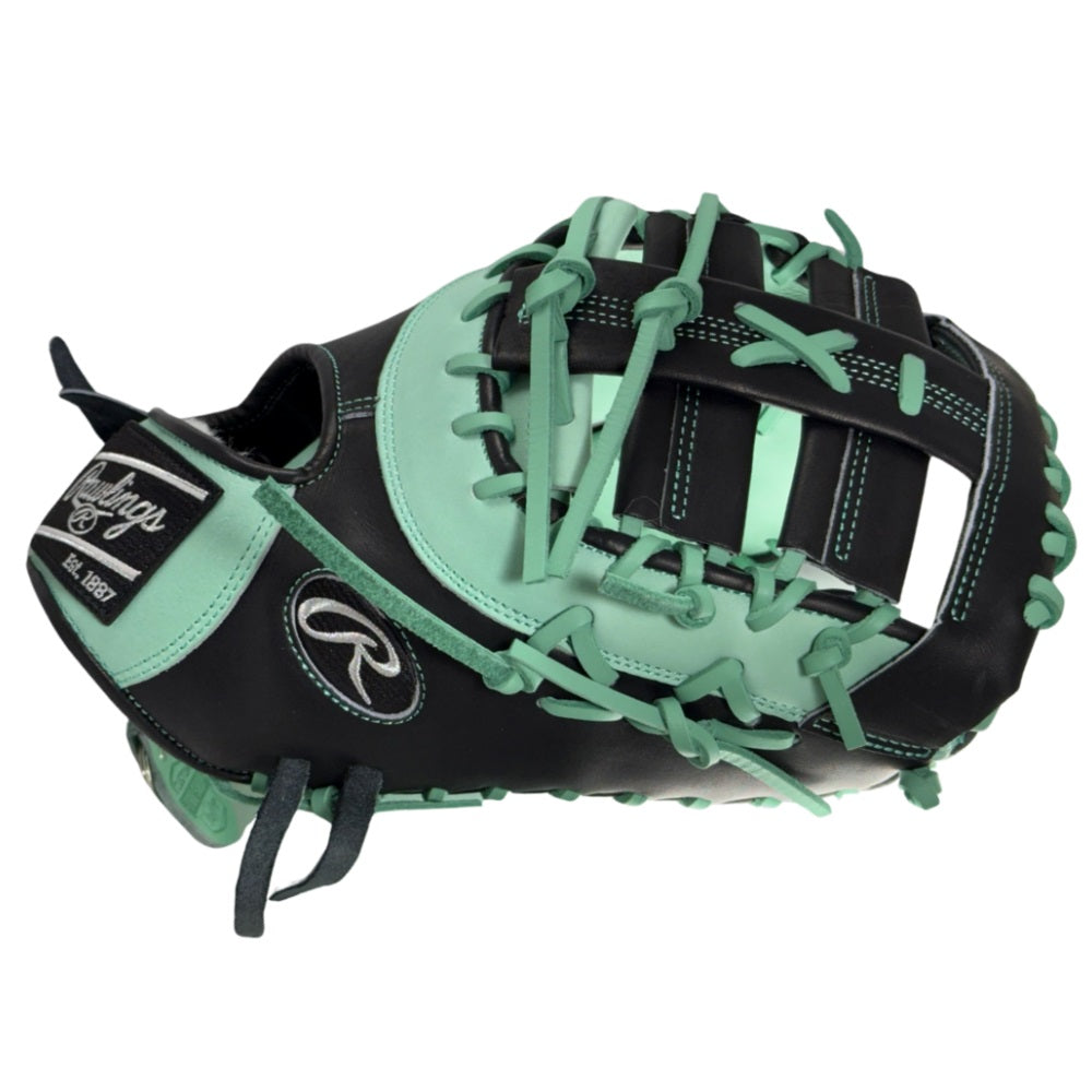 Rawlings Custom Black/Mint Pro Preferred First Base Mitt: PROSDCTC-10
