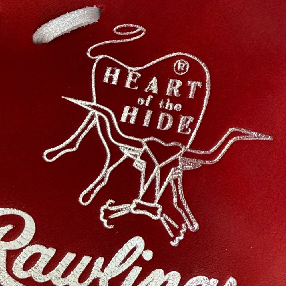 Rawlings Custom Gray/Red/Silver HOH 13" First Base Mitt: PRODCTC-10