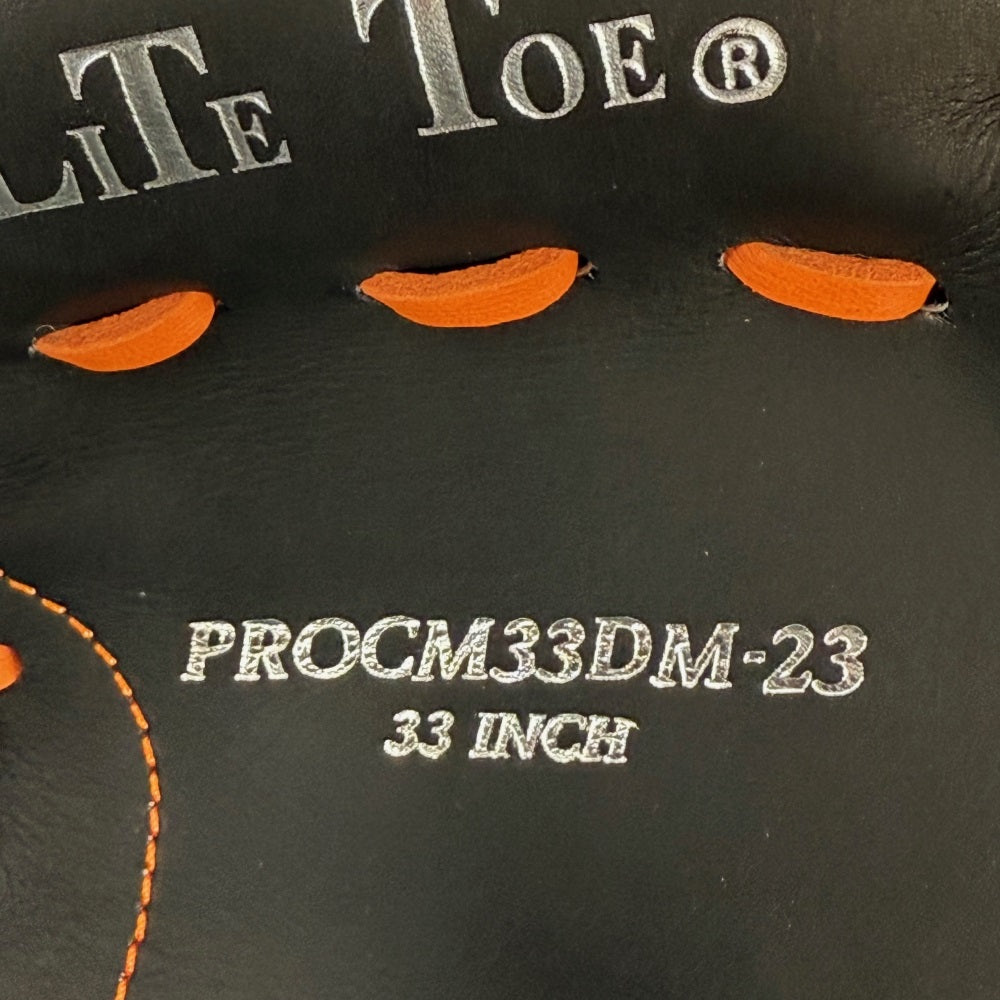 Rawlings Custom 33" Heart of the Hide Orange and Black Catchers Mitt: PROCM33DM-23