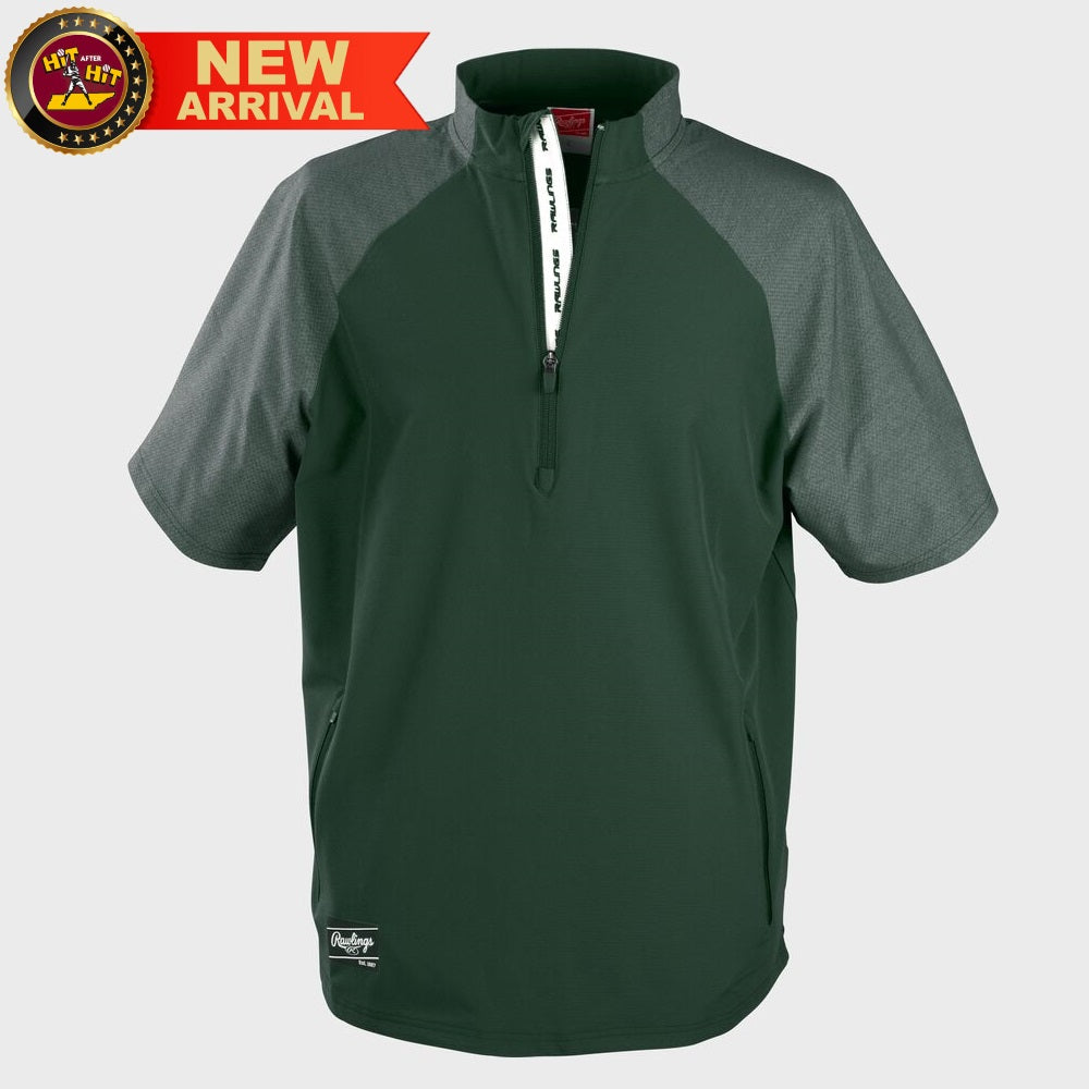 Rawlings Dark Green ColorSync Short Sleeve Cage Jacket: CSSSJ2