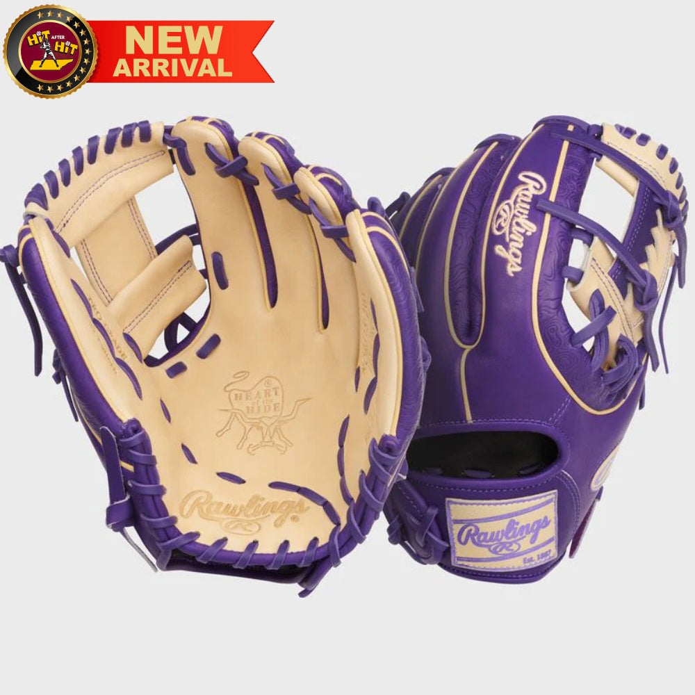 Rawlings Heart of the Hide 11.75" Purple Infield Glove: PROR315-2WC