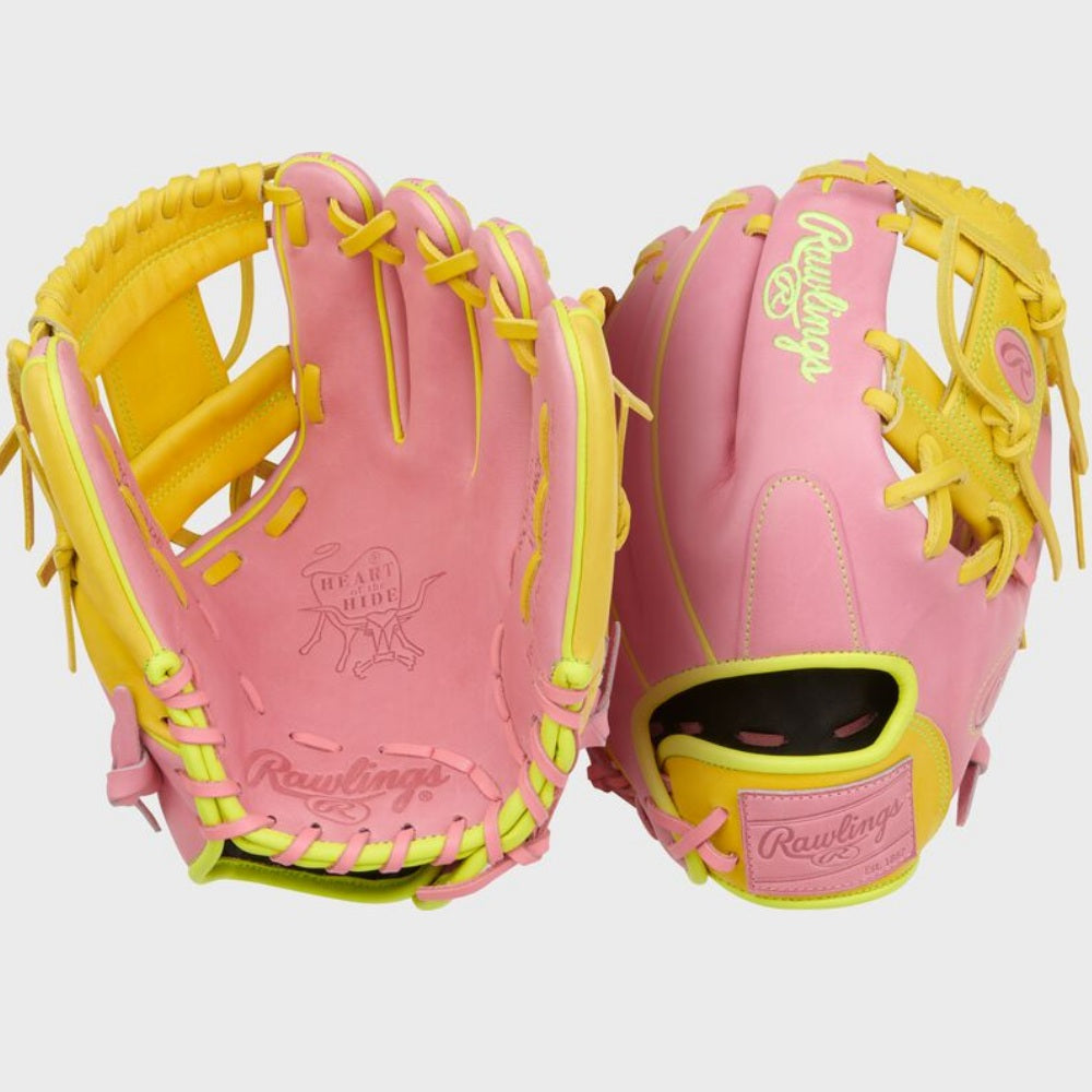 Rawlings Heart of the Hide Contour Fit 11.5" Pink Infield Glove: PROR204U-2P
