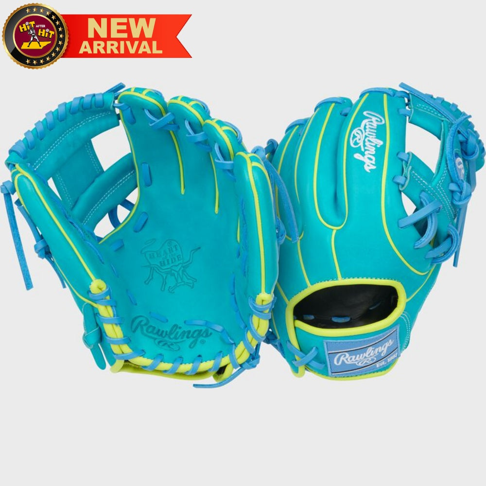 Rawlings Heart of the Hide Contour Fit 11.5" Teal Infield Glove: PROR234U-2TEY