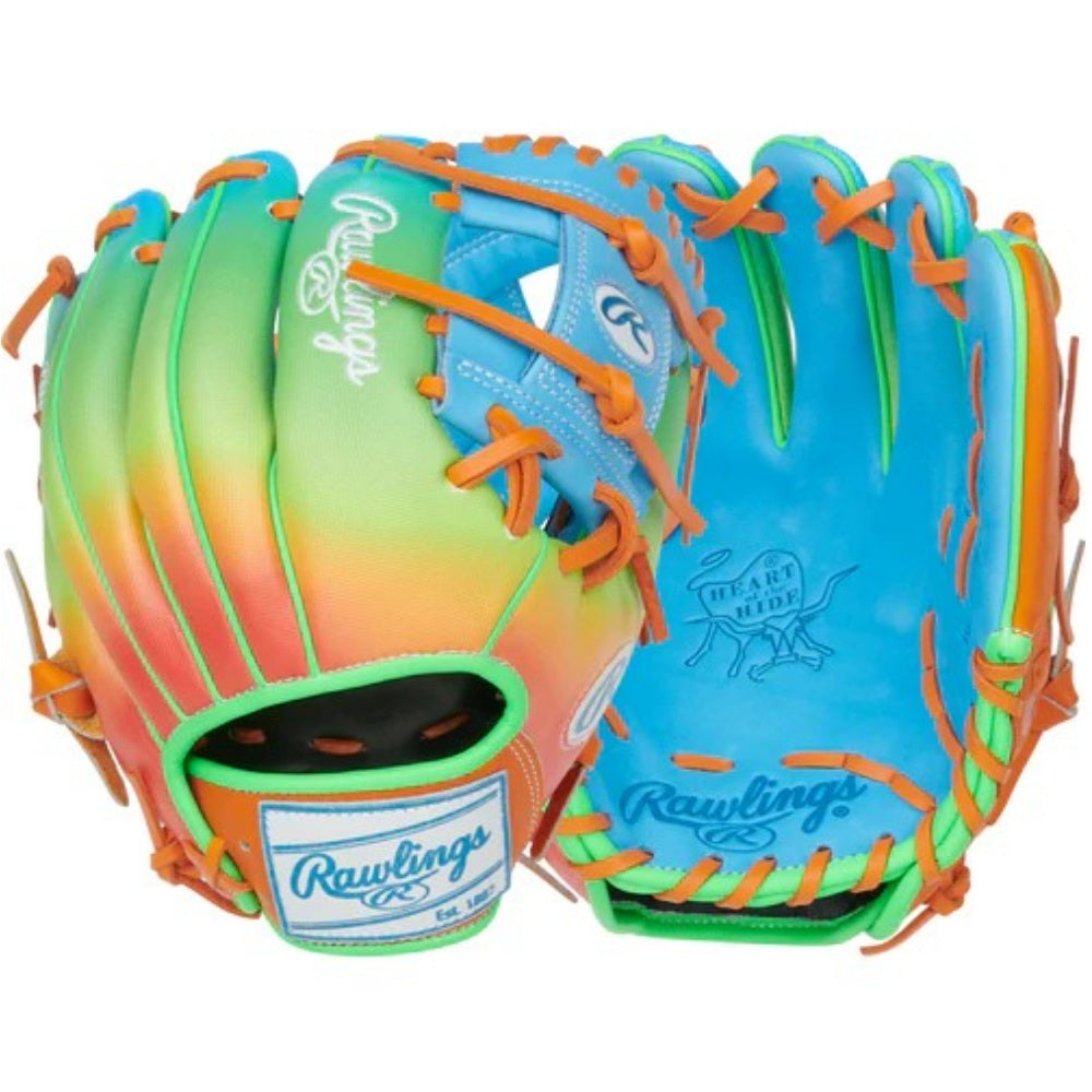 Rawlings Heart of the Hide Funburst 11.5" Infield Glove: PROR204-2CBO