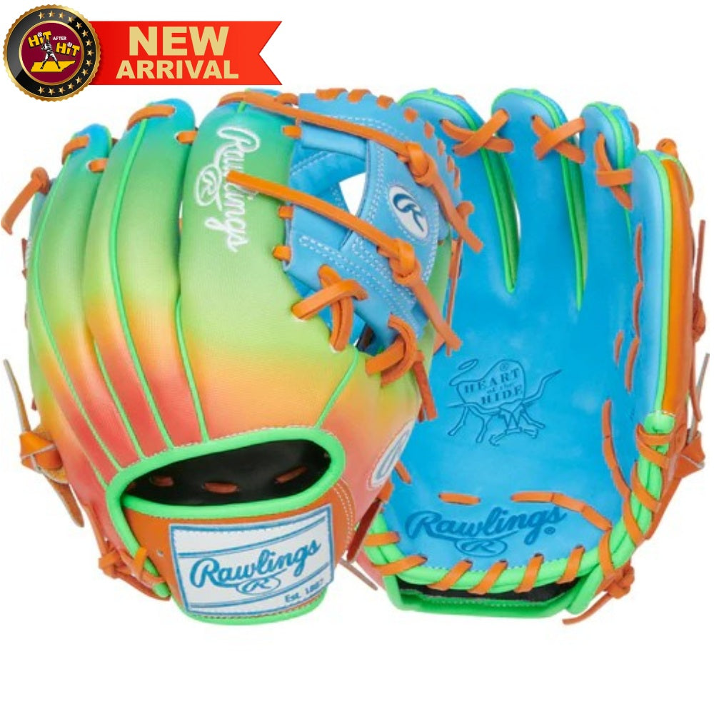 Rawlings Heart of the Hide Funburst 11.5" Infield Glove: PROR204-2CBO