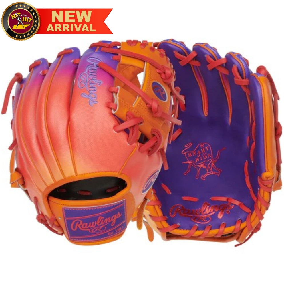 Rawlings Heart of the Hide Funburst 11.5" Infield Glove: PROR204-2PUO