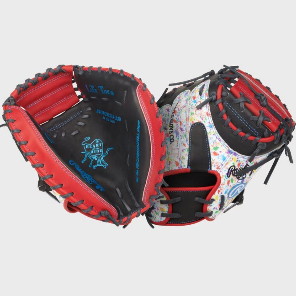 Rawlings Heart of the Hide Splatter 33.5" Catcher's Mitt: PRORCM335-23B