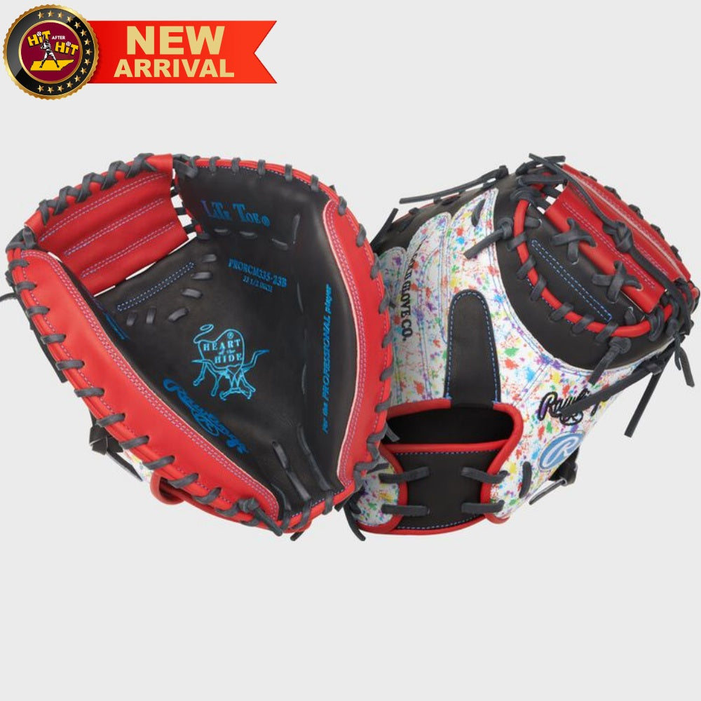 Rawlings Heart of the Hide Splatter 33.5" Catcher's Mitt: PRORCM335-23B