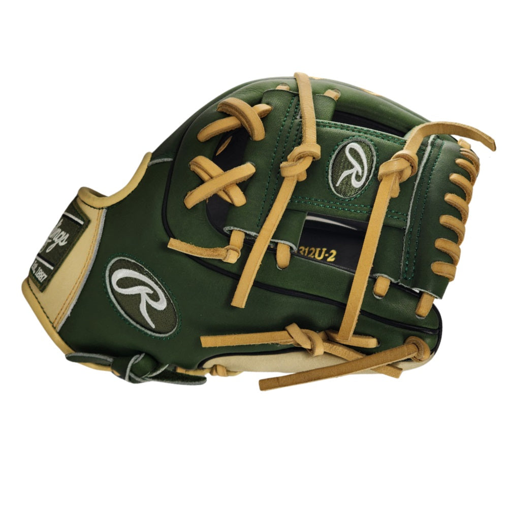 Rawlings Custom PRO312U-2 11.25" Infielders Glove - Military Green/Camel/Black