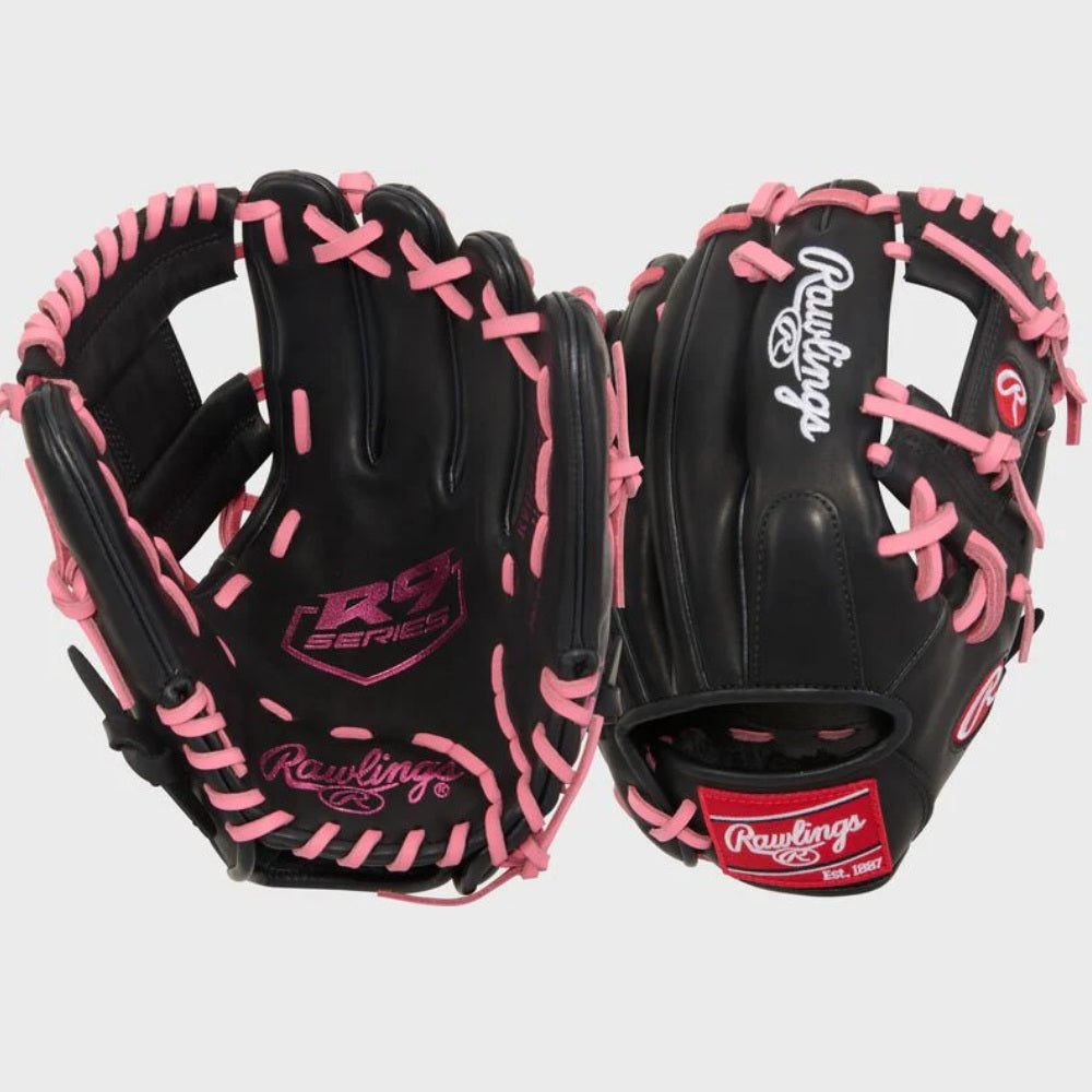 Rawlings R9 Series 11.25" Contour Baseball Glove: R91125U-2BP