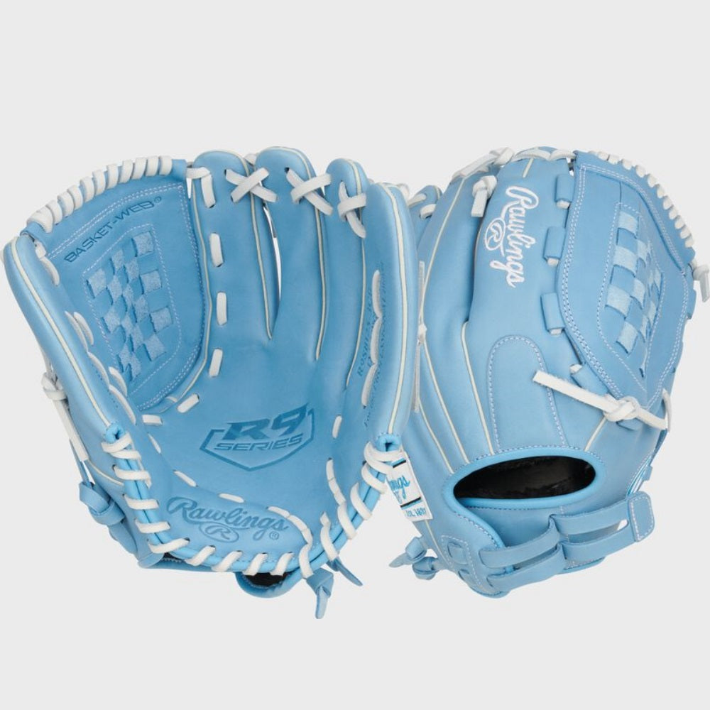 Rawlings R9 Series 12.5" Fastpitch Utility Glove: R9SB125-3CB