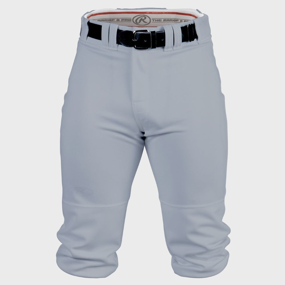 Rawlings Premium Knicker Style Adult Gray Baseball Pants: BP150K