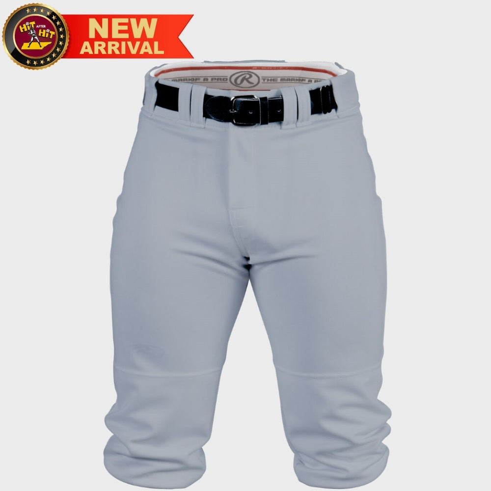 Rawlings Premium Knicker Style Adult Gray Baseball Pants: BP150K