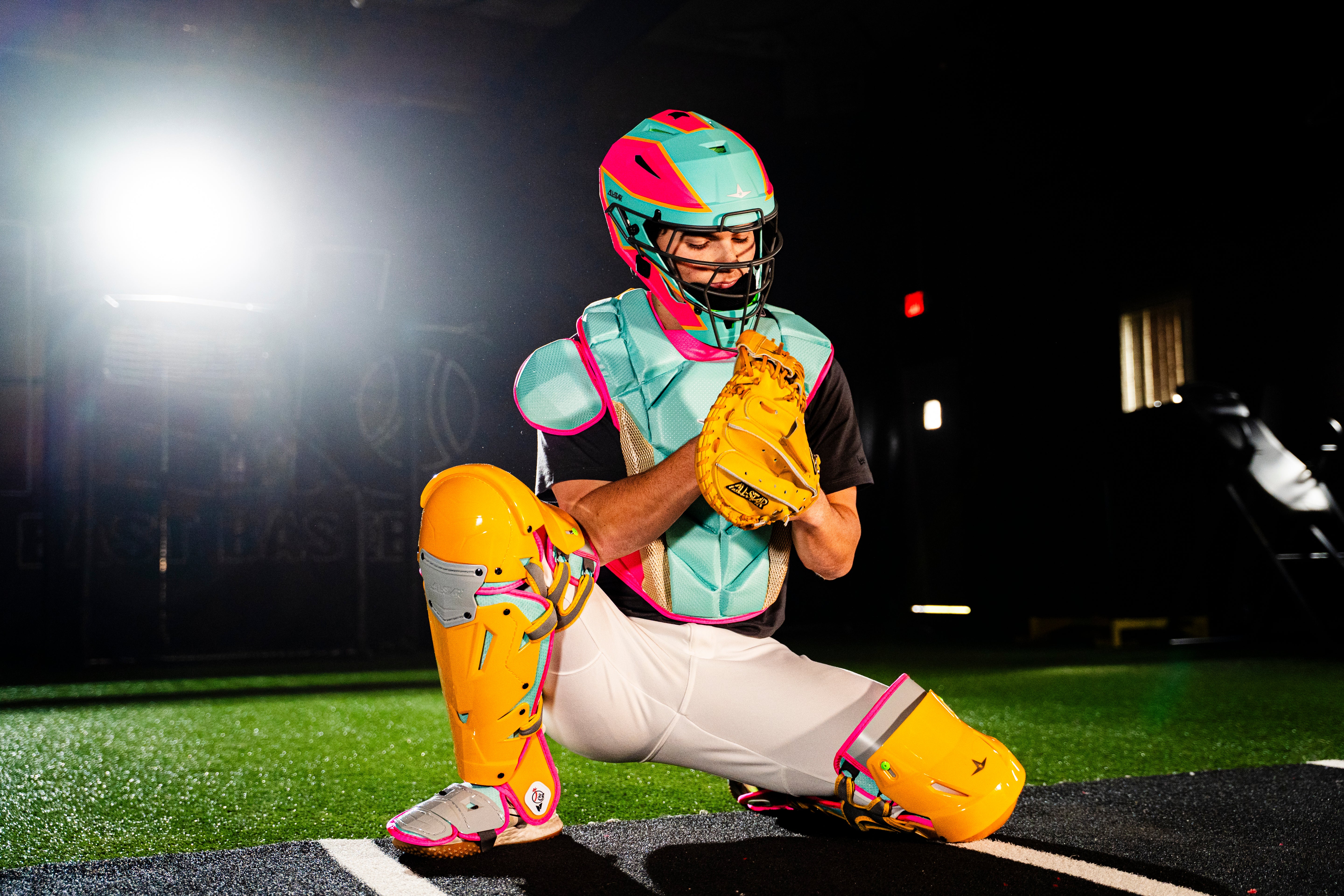 All Star MVP-PRO Short Fuse Series™ 1 Youth Catching Kits: CKCC-5-SF-MT_HP_GO_SV Small