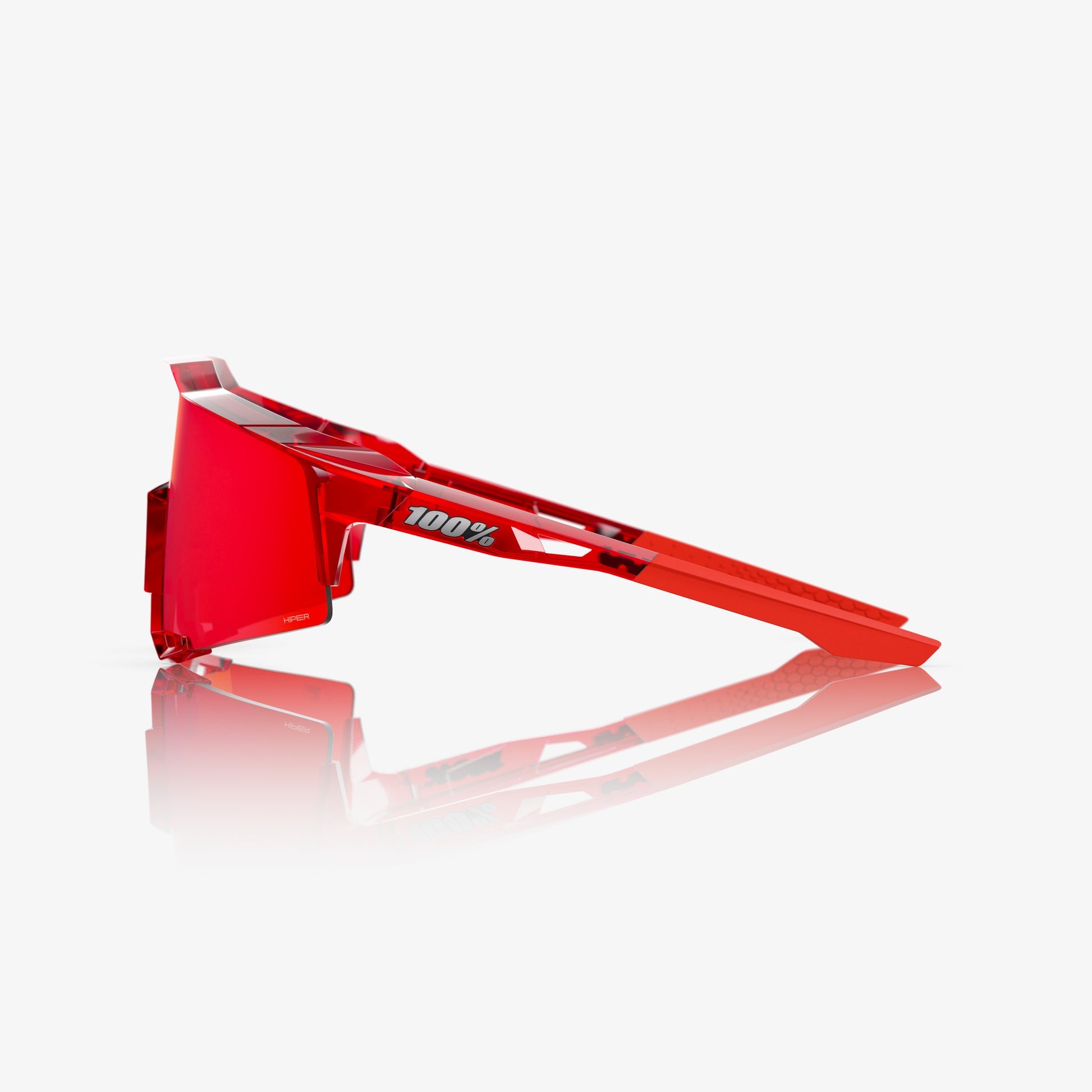 100% SPEEDCRAFT® MLB Authentic Polished Translucent Red HiPER® Fire Red Mirror Lens 60007-10066