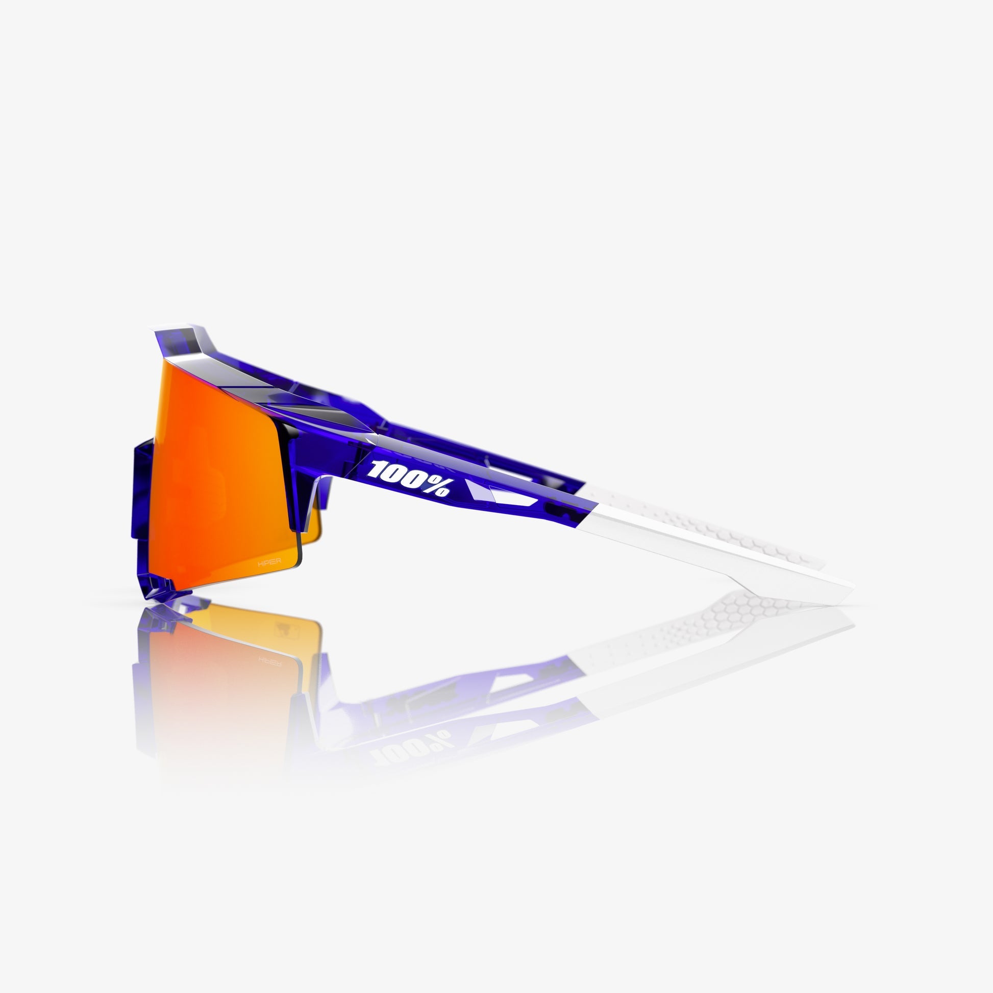 100% SPEEDCRAFT® MLB Authentic Polished Translucent Blue HiPER® Fire Red Mirror Lens 60007-10085