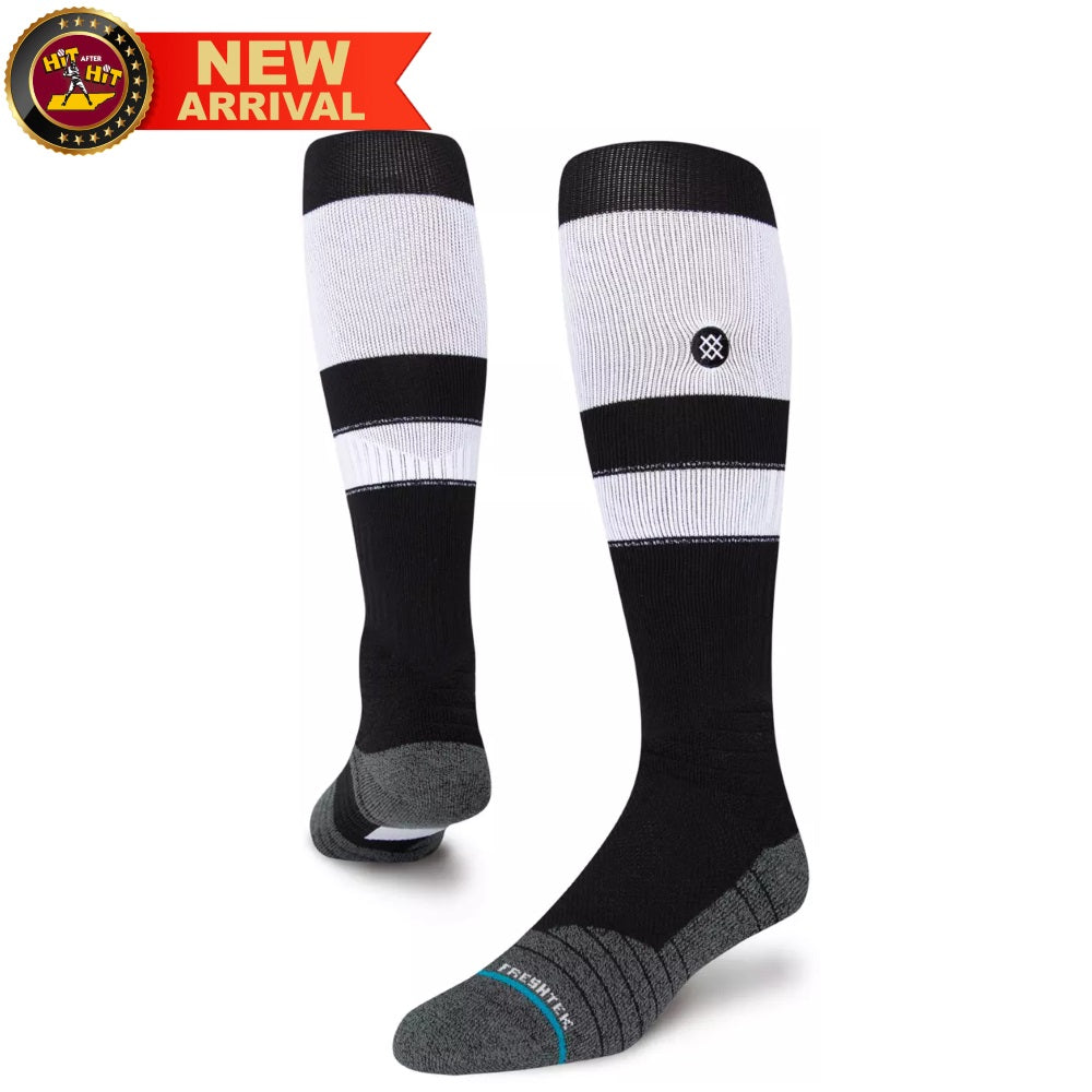 STANCE STRIPES OTC SOCKS - BLACK/WHITE