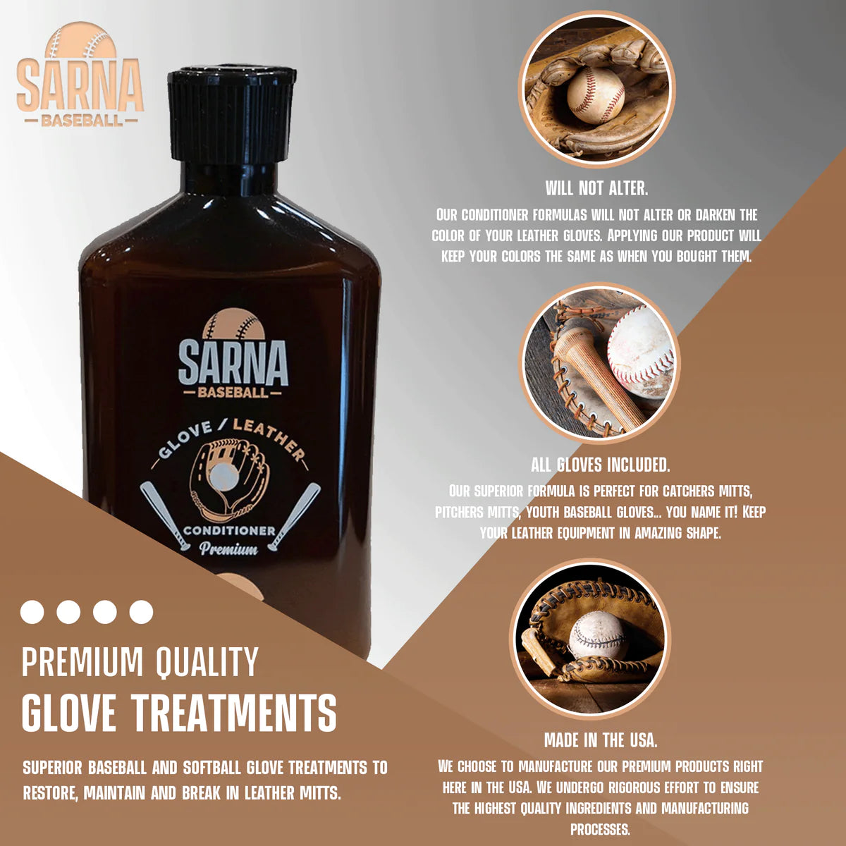 Sarna Baseball Glove Leather Conditioner