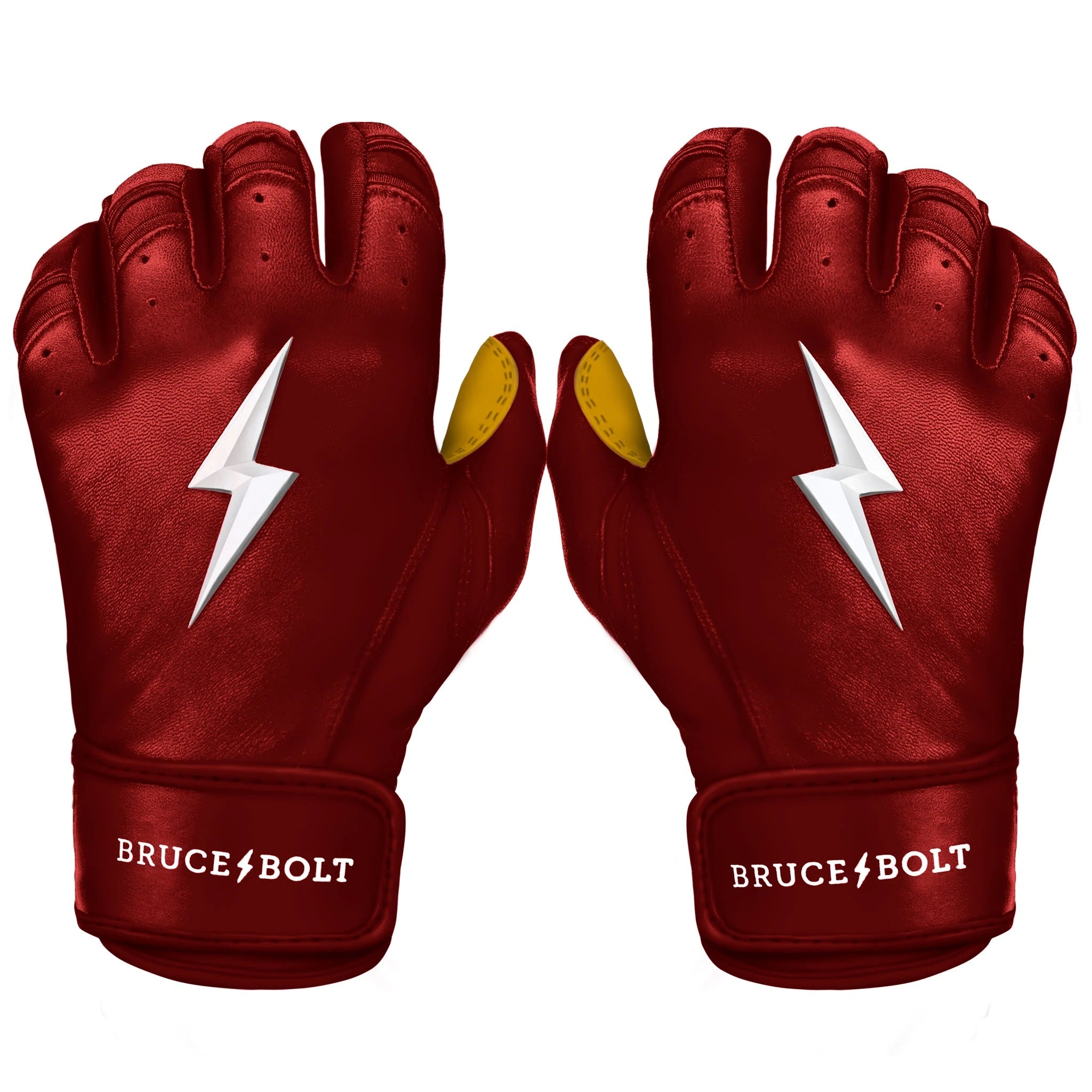 Bruce Bolt - PREMIUM PRO Youth Short Cuff Batting Gloves
