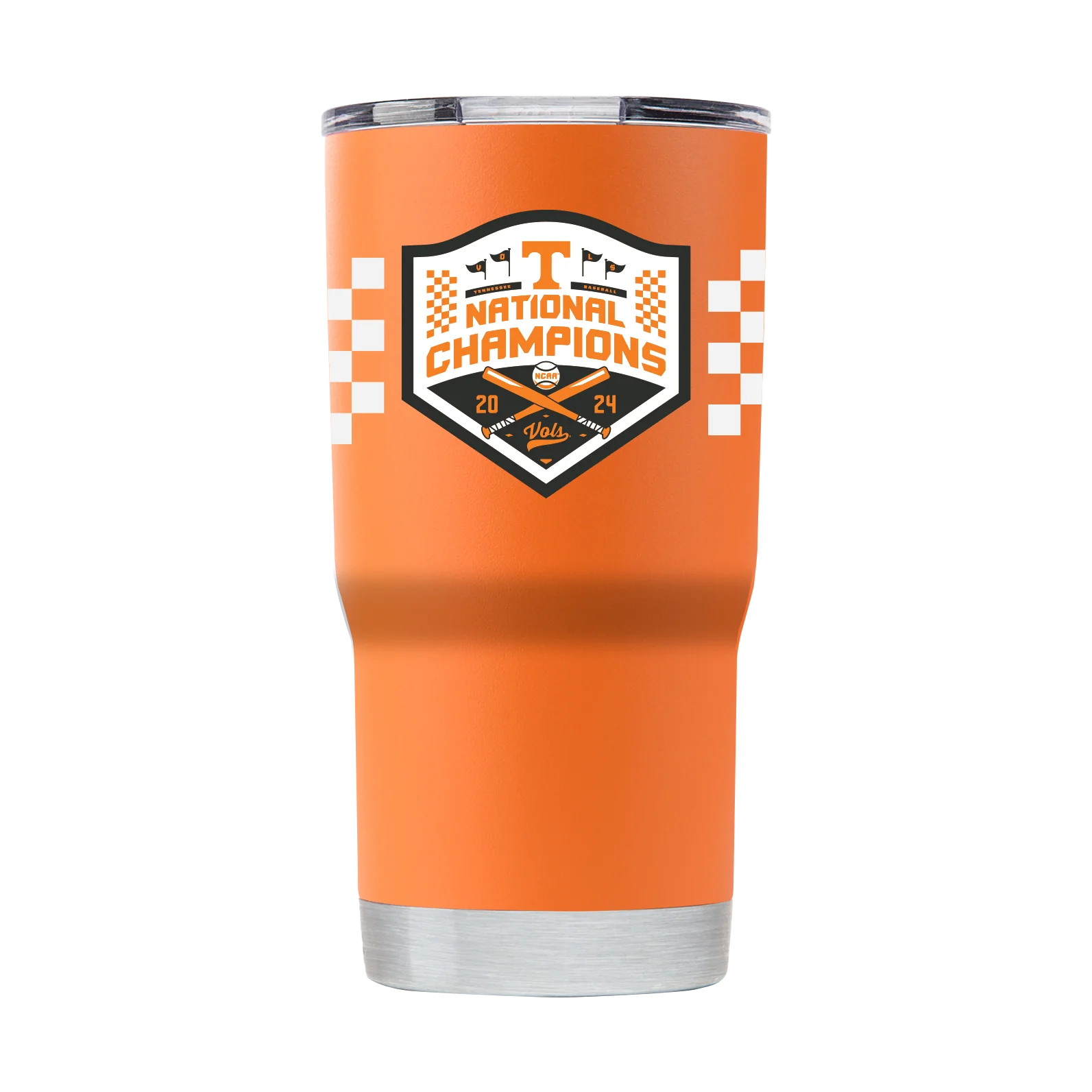 TENNESSEE 20OZ BASEBALL NATIONAL CHAMPIONS 2024 TUMBLER: ORANGE