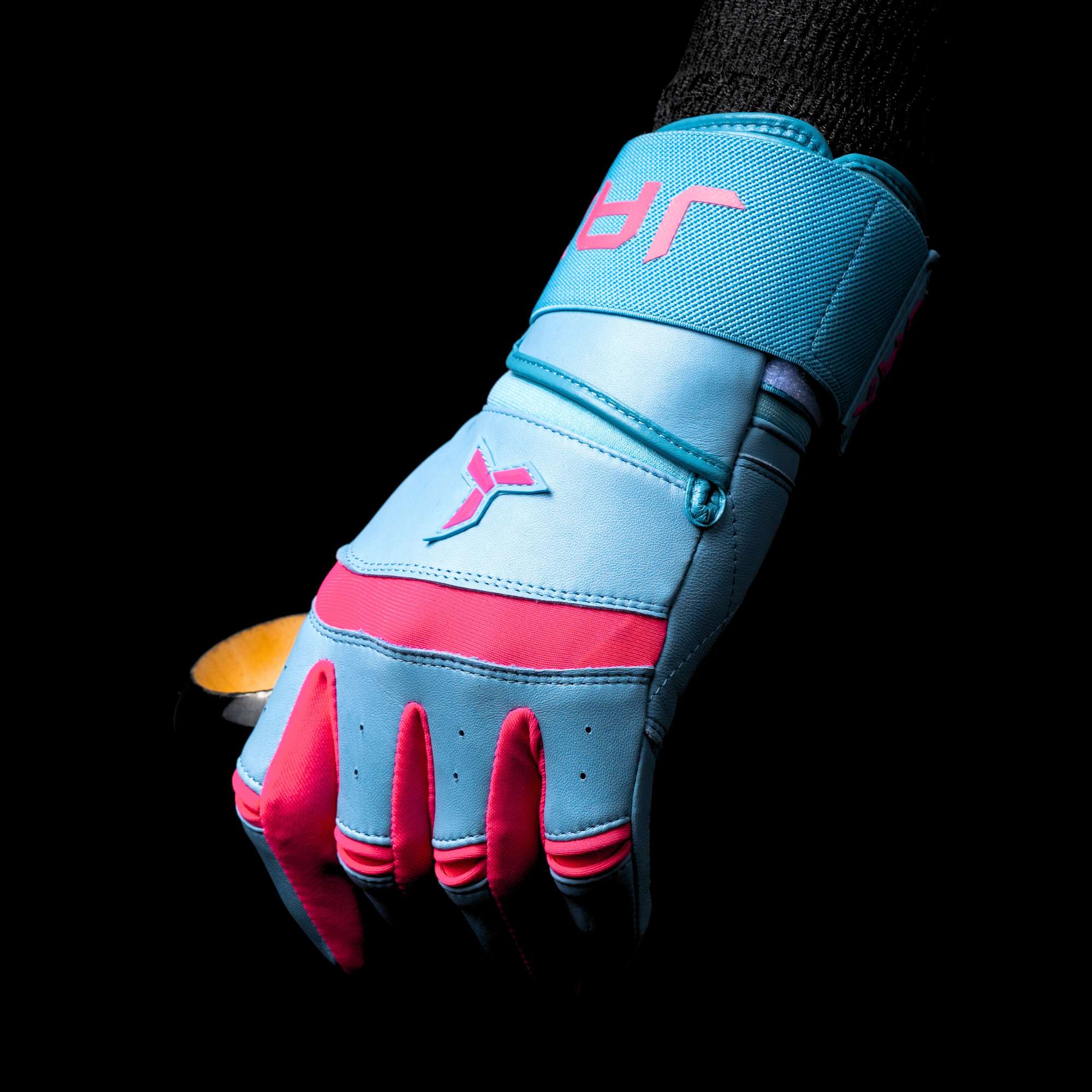 Jax Youth Strap Cuff Batting Gloves: Cotton Candy