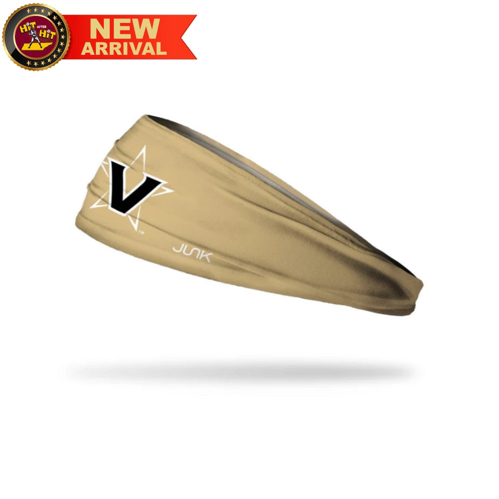 Vanderbilt University Logo Gold BBL - Junk Headband