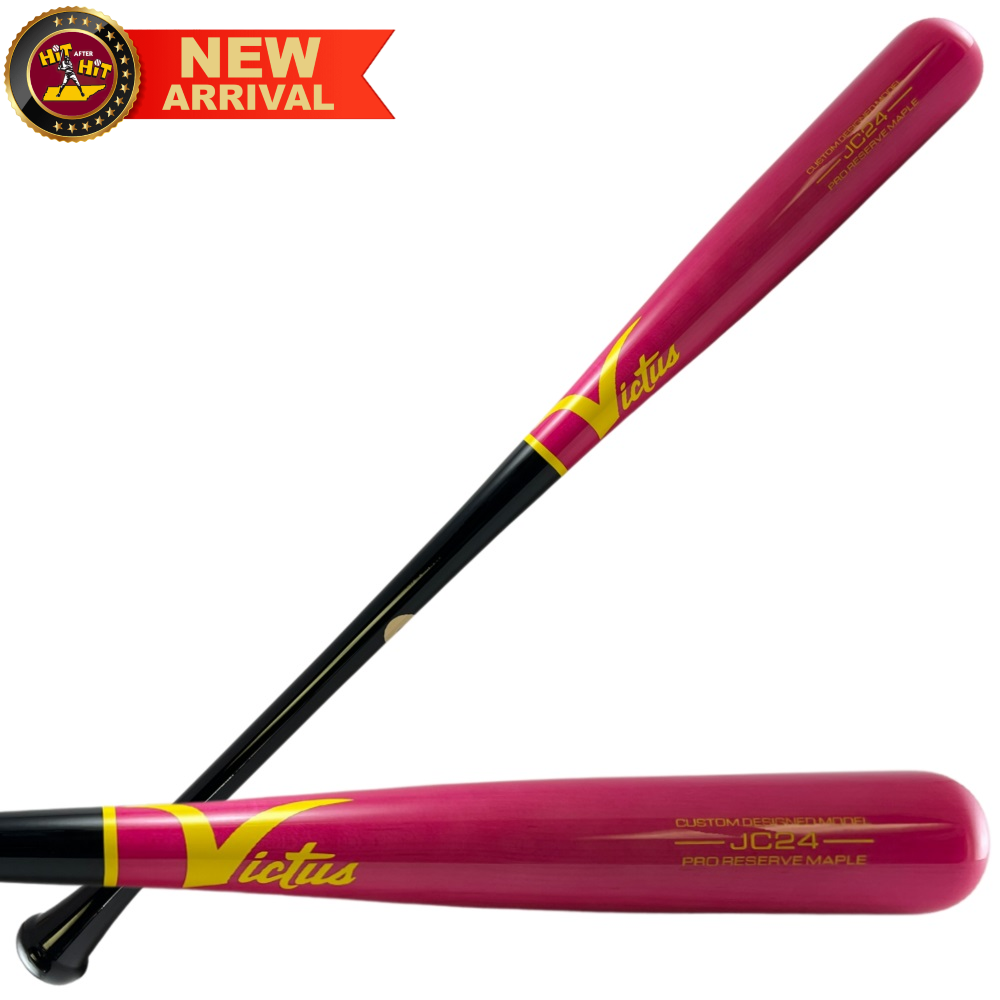 Victus Custom JC24 Pro Reserve Wood Bat - Pink and Black