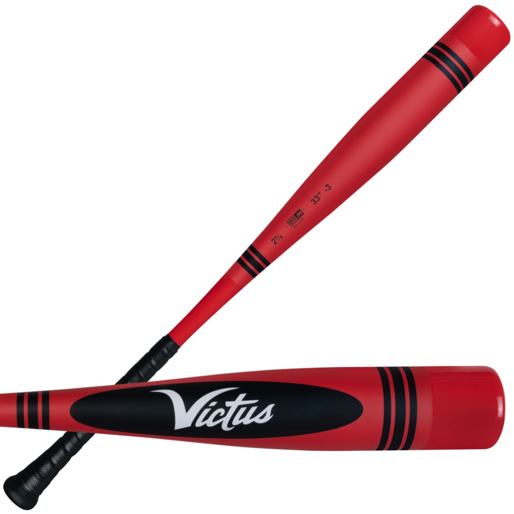 Victus Red Crayon BBCOR -3 Baseball Bat: VCBVIBC-R