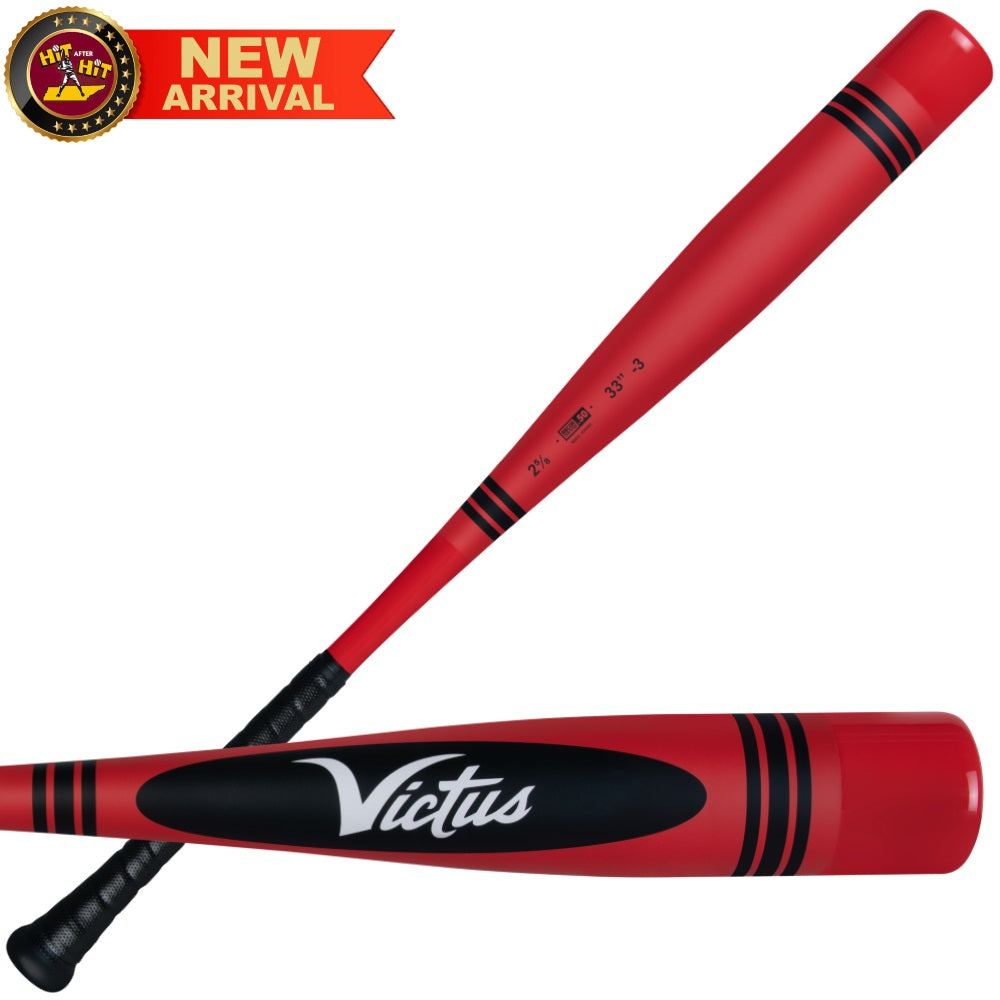Victus Red Crayon BBCOR -3 Baseball Bat: VCBVIBC-R