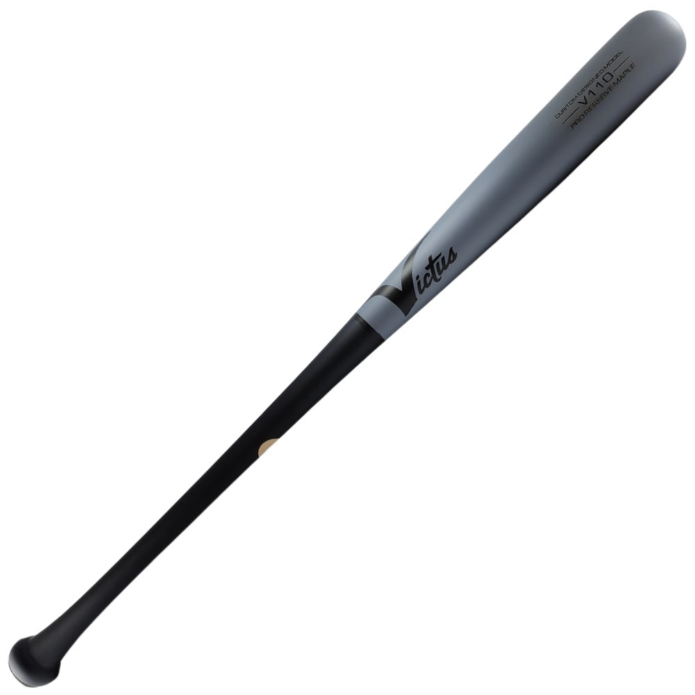 Victus Custom V110 Pro Reserve Wood Bat: Gray and Black