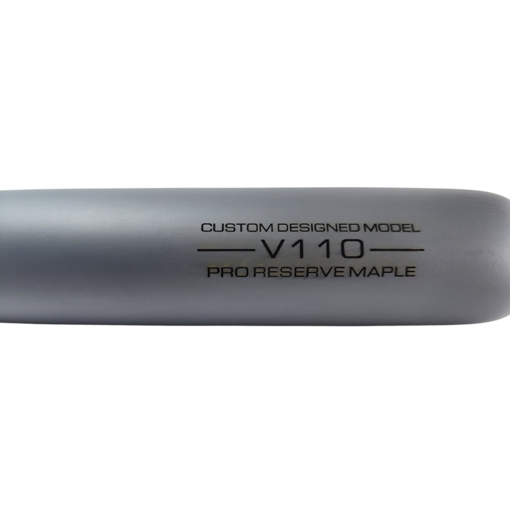 Victus Custom V110 Pro Reserve Wood Bat: Gray and Black