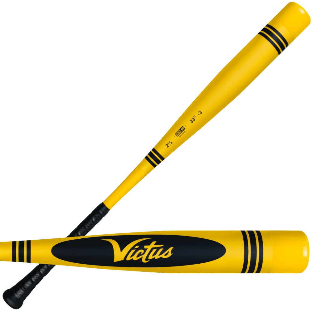 Victus Yellow Crayon BBCOR -3 Baseball Bat: VCBVIBC-YL
