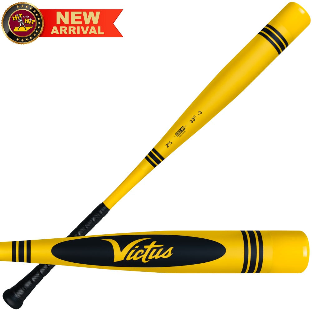 Victus Yellow Crayon BBCOR -3 Baseball Bat: VCBVIBC-YL