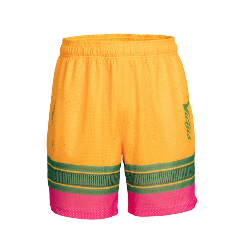 Victus Adult Yellow Pencil Mesh Shorts: VASMESH-YP