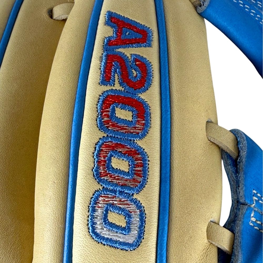 Wilson Custom A2000 DP15 Blonde and Autism Blue 11.5" Infielders Glove